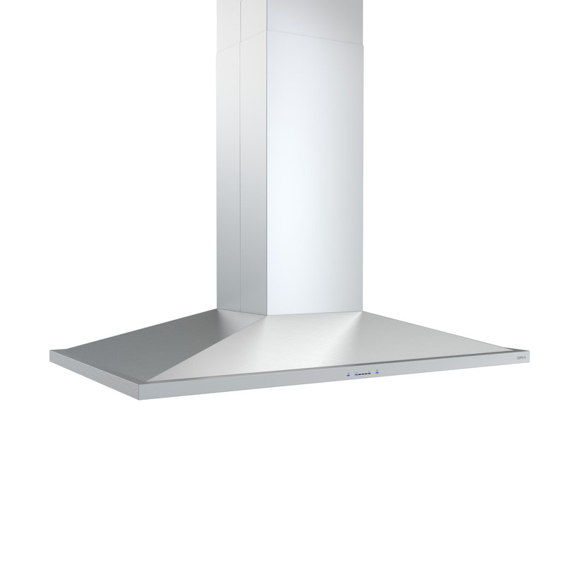 Zephyr 42" Anzio 600 CFM Convertible Island Range Hood in Stainless